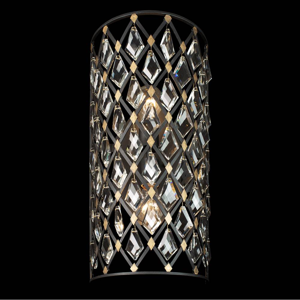 Varaluz 345W02CBHG Carbon, Havana Gold Windsor 2-lt Crystal Sconce/bath - Carbon/havana Gold Image 2