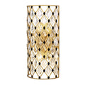 Varaluz 345W02FGMB French Gold,Matte Black Windsor 2-lt Crystal Sconce - French Gold/matte Black Image 1