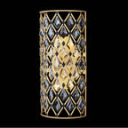 Varaluz Windsor 2-lt Crystal Sconce - French Gold/matte Black