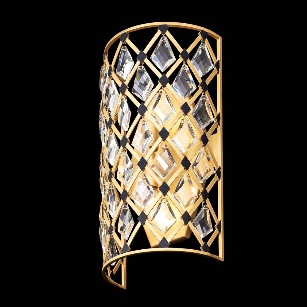 Varaluz 345W02FGMB French Gold,Matte Black Windsor 2-lt Crystal Sconce - French Gold/matte Black Image 8