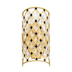 Varaluz 345W02FGMB French Gold,Matte Black Windsor 2-lt Crystal Sconce - French Gold/matte Black Image 7