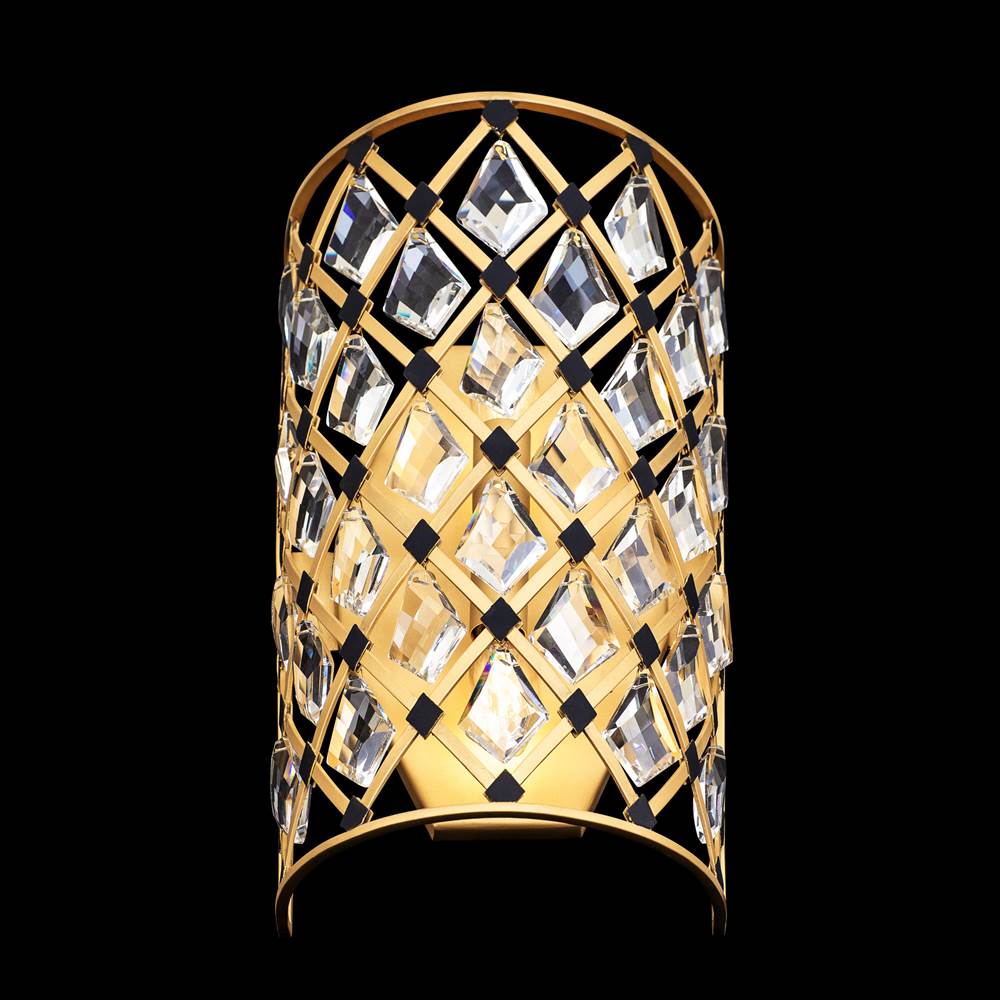 Varaluz 345W02FGMB French Gold,Matte Black Windsor 2-lt Crystal Sconce - French Gold/matte Black Image 6