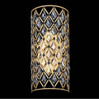 Varaluz 345W02FGMB French Gold,Matte Black Windsor 2-lt Crystal Sconce - French Gold/matte Black Image 4