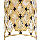 Varaluz 345W02FGMB French Gold,Matte Black Windsor 2-lt Crystal Sconce - French Gold/matte Black Image 3