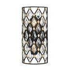 Varaluz 345W02SCBHG Carbon,Havana Gold Windsor 2-lt Crystal Sconce - Carbon/havana Gold Image 1