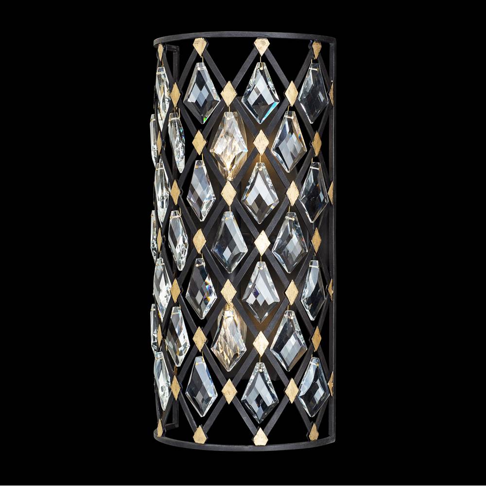 Varaluz Windsor 2-lt Crystal Sconce - Carbon/havana Gold
