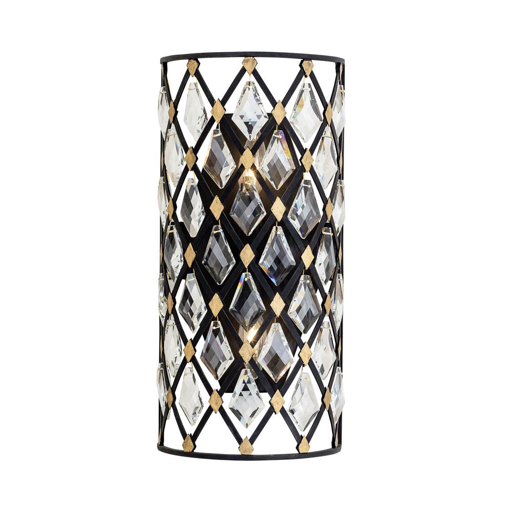 Varaluz 345W02SCBHG Carbon,Havana Gold Windsor 2-lt Crystal Sconce - Carbon/havana Gold Image 9