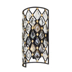 Varaluz 345W02SCBHG Carbon,Havana Gold Windsor 2-lt Crystal Sconce - Carbon/havana Gold Image 7