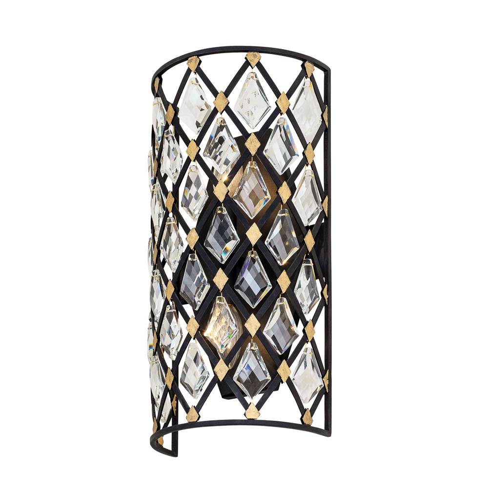 Varaluz 345W02SCBHG Carbon,Havana Gold Windsor 2-lt Crystal Sconce - Carbon/havana Gold Image 7