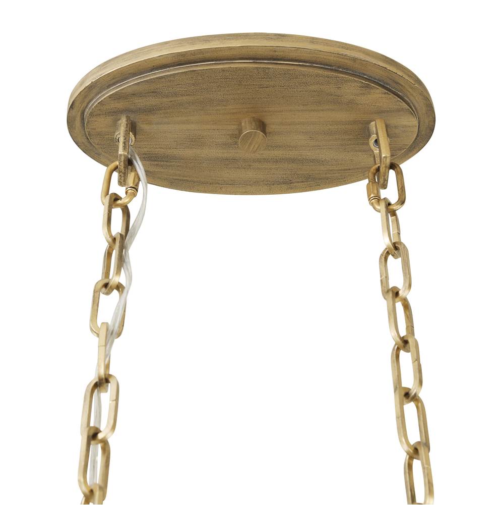 Varaluz 348N06HG Havana Gold Kato 6-lt Oval Pendant - Havana Gold Image 2