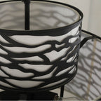 Varaluz 348P04CB Carbon Black Kato 4-lt 3-tier Pendant - Carbon Black Image 2