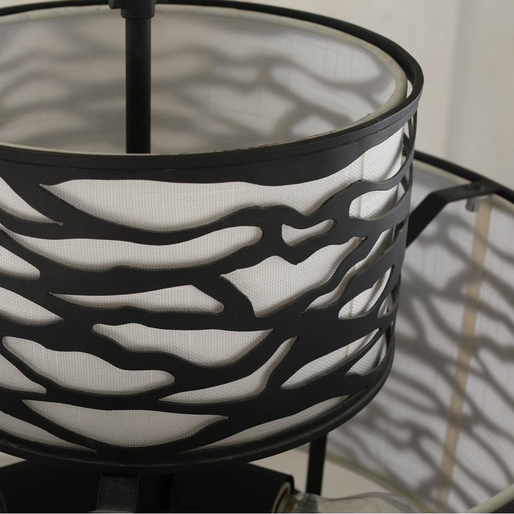 Varaluz 348P04CB Carbon Black Kato 4-lt 3-tier Pendant - Carbon Black Image 2