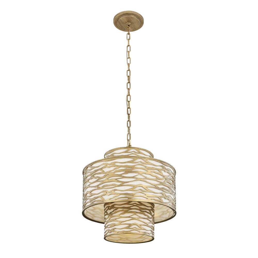 Varaluz 348P04HG Havana Gold Kato 4-lt 3-tier Pendant - Havana Gold Image 2