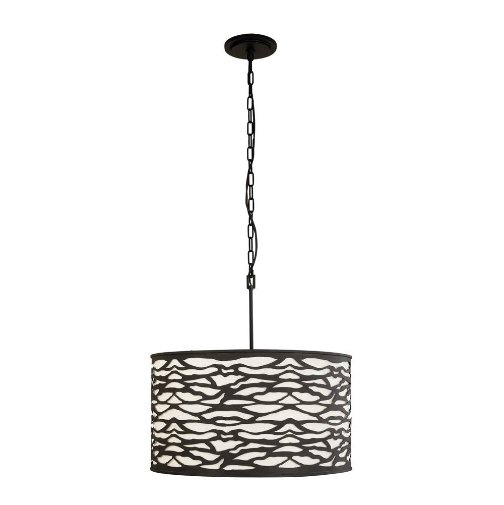 Varaluz 348P05CB Carbon Black Kato 5-lt Pendant - Carbon Black Image 2