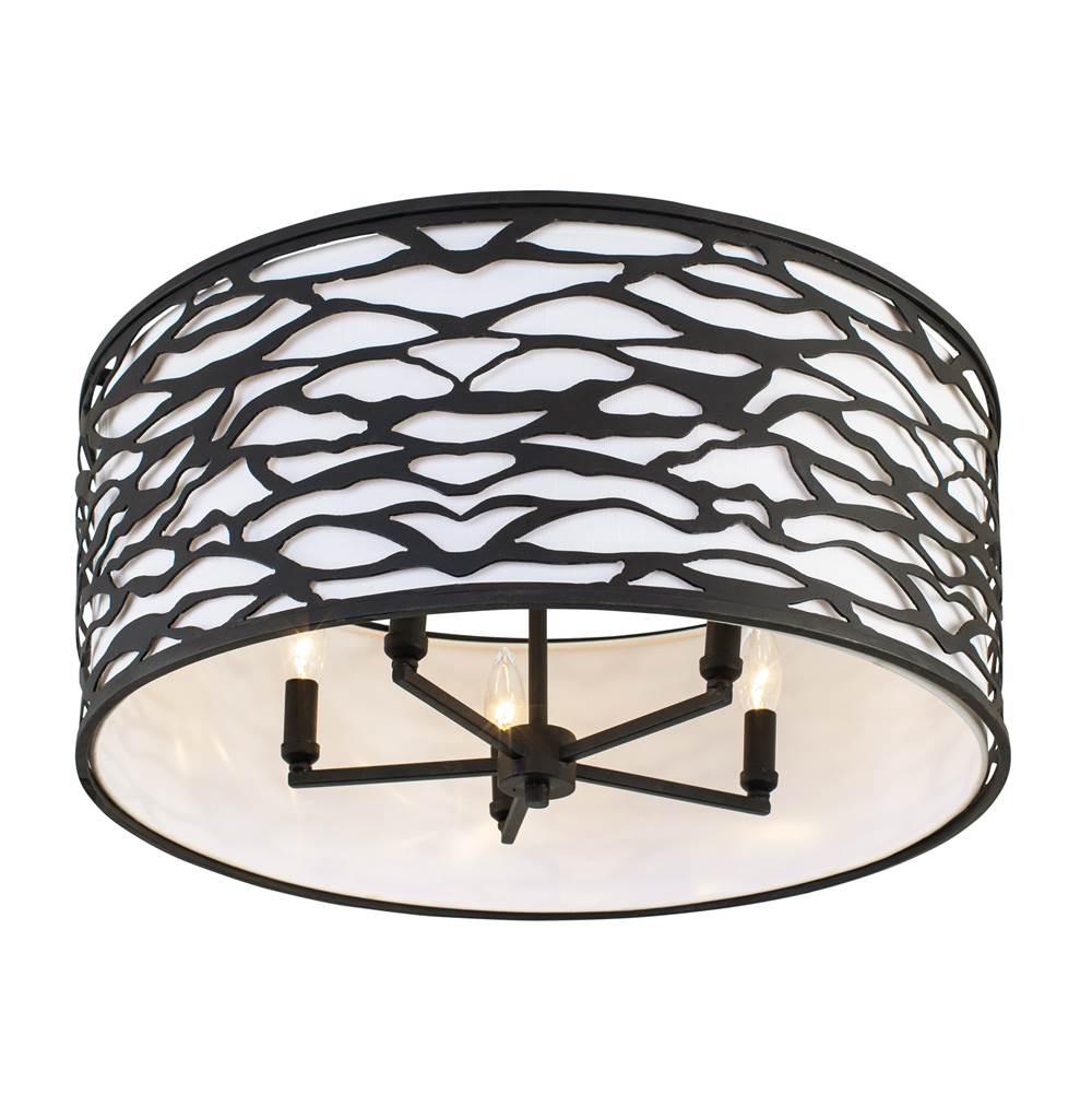 Varaluz 348S05CB Carbon Kato 5-lt Convertible Semi-flush/pendant - Carbon Image 1
