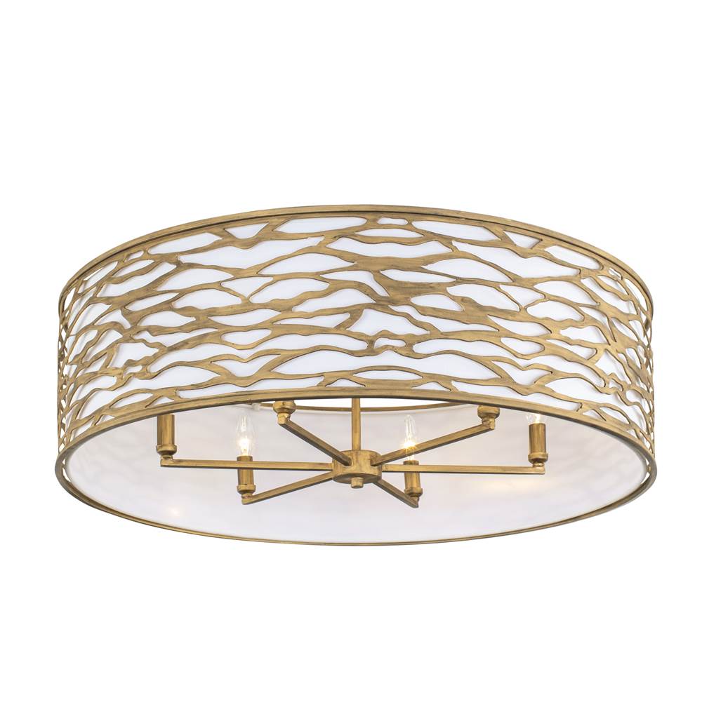 Varaluz 348S06HG Havana Gold Kato 6-lt Convertible Semi-flush/pendant - Havana Gold Image 1