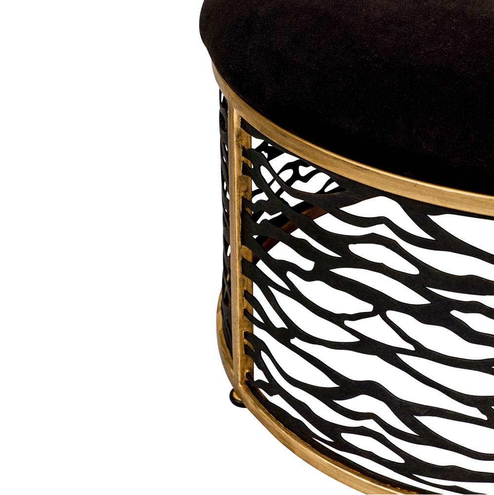 Varaluz 348TC32NHGCB Havana Gold,Carbon Kato Nesting Coffee Table And Ottoman - Havana Gold/carbon Image 2