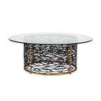 Varaluz Kato Coffee Table - Havana Gold/carbon
