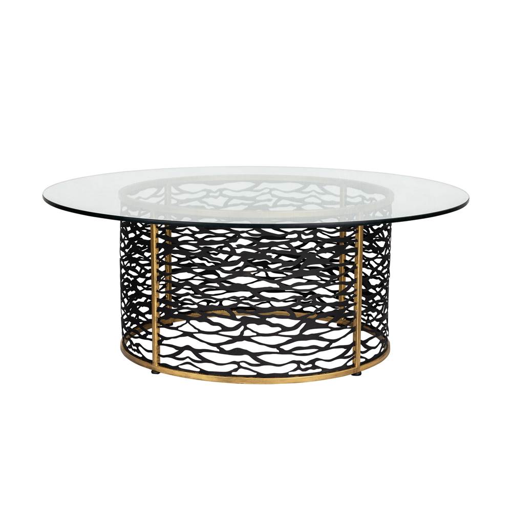 Varaluz Kato Coffee Table - Havana Gold/carbon