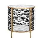 Varaluz Kato End Table - Havana Gold/carbon