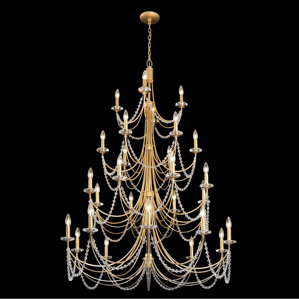 Varaluz 350C28FG French Gold Brentwood 28-lt 4-tier Chandelier - French Gold Image 1