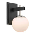 Varaluz 352B01BLPN Black, Polished Nickel Allie 1-lt Bath - Black/polished Nickel Image 1