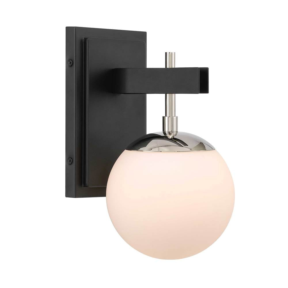 Varaluz 352B01BLPN Black, Polished Nickel Allie 1-lt Bath - Black/polished Nickel Image 3