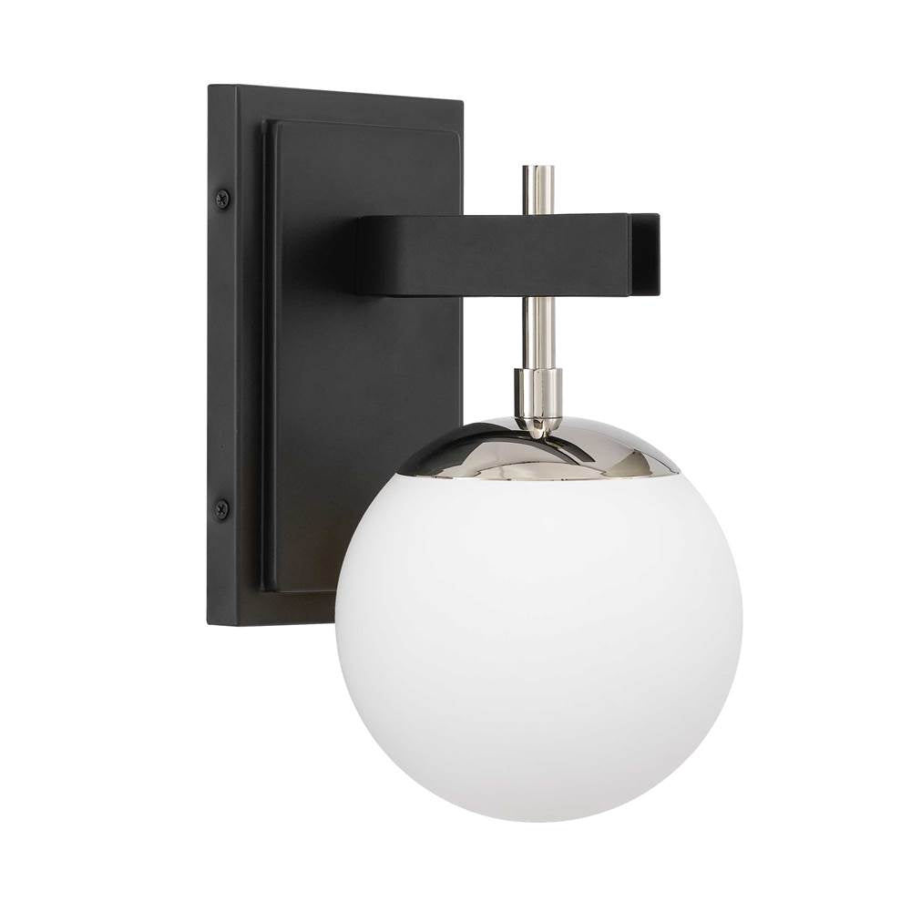 Varaluz 352B01BLPN Black, Polished Nickel Allie 1-lt Bath - Black/polished Nickel Image 2