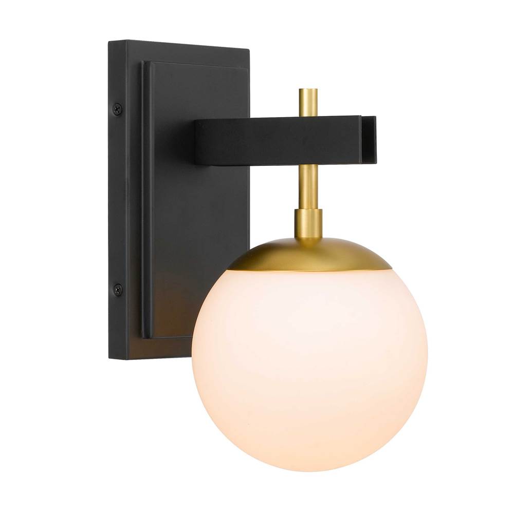 Varaluz 352B01BLSB Black, Satin Brass Allie 1-lt Bath - Black/satin Brass Image 3