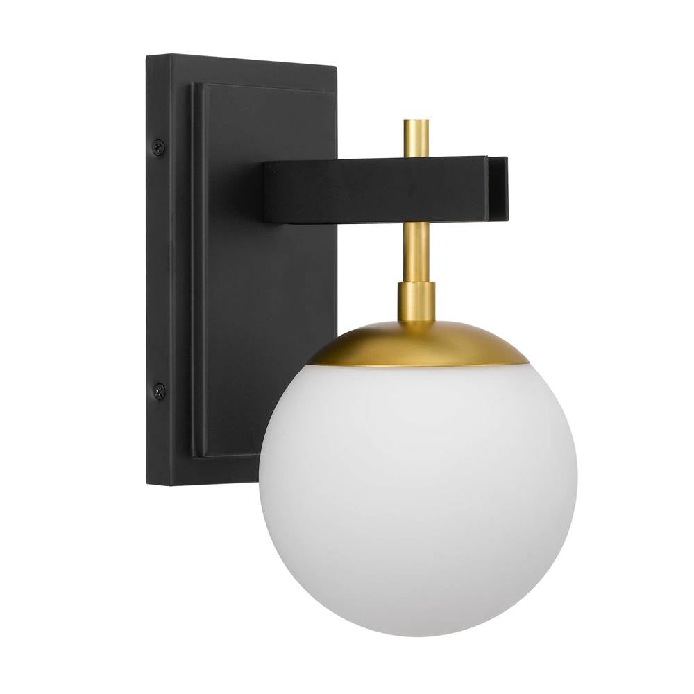 Varaluz 352B01BLSB Black, Satin Brass Allie 1-lt Bath - Black/satin Brass Image 2