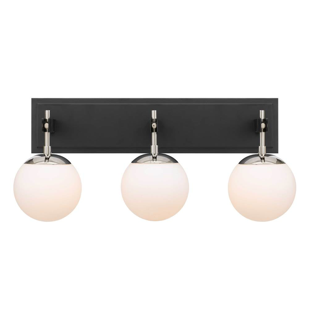 Varaluz 352B03BLPN Black, Polished Nickel Allie 3-lt Bath - Black/polished Nickel Image 4