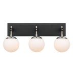 Varaluz 352B03BLPN Black, Polished Nickel Allie 3-lt Bath - Black/polished Nickel Image 4