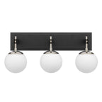 Varaluz 352B03BLPN Black, Polished Nickel Allie 3-lt Bath - Black/polished Nickel Image 3