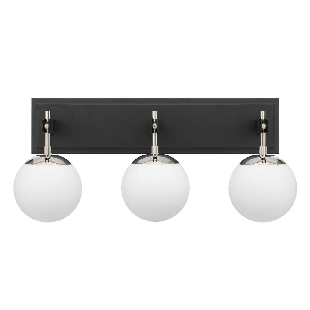 Varaluz 352B03BLPN Black, Polished Nickel Allie 3-lt Bath - Black/polished Nickel Image 3