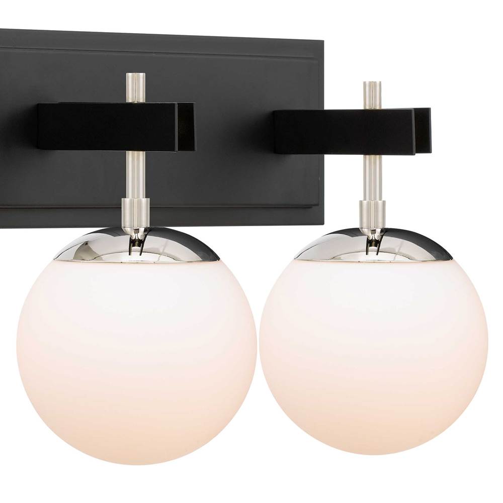 Varaluz 352B03BLPN Black, Polished Nickel Allie 3-lt Bath - Black/polished Nickel Image 2