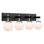 Varaluz Allie 4-lt Bath - Black/polished Nickel