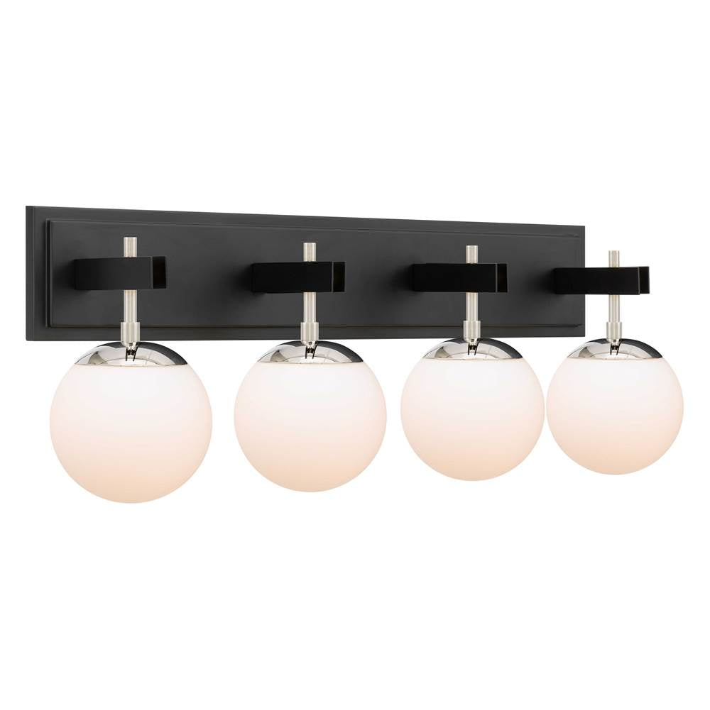 Varaluz Allie 4-lt Bath - Black/polished Nickel