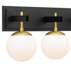 Varaluz 352B04BLSB Black, Satin Brass Allie 4-lt Bath - Black/satin Brass Image 2