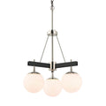 Varaluz 352C03BLPN Black,Polished Nickel Allie 3-lt Chandelier - Black/polished Nickel Image 1