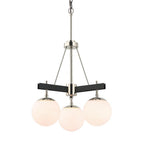 Varaluz 352C03BLPN Black,Polished Nickel Allie 3-lt Chandelier - Black/polished Nickel Image 1