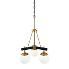 Varaluz Allie 3-lt Chandelier - Black/polished Nickel