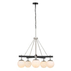 Varaluz Allie 5-lt Chandelier - Black/polished Nickel