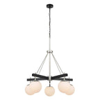 Varaluz 352C05BLPN Black, Polished Nickel Allie 5-lt Chandelier - Black/polished Nickel Image 4