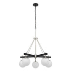 Varaluz 352C05BLPN Black, Polished Nickel Allie 5-lt Chandelier - Black/polished Nickel Image 2