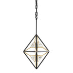Varaluz 353M01MBFG Matte Black, French Gold Marcia 1-lt Mini Pendant - Matte Black/french Gold Image 5