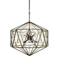 Varaluz 353P10MBFG Matte Black, French Gold Marcia 10-lt Pendnat - Matte Black/french Gold Image 1