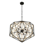 Varaluz 353P10MBFG Matte Black, French Gold Marcia 10-lt Pendnat - Matte Black/french Gold Image 5