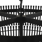 Varaluz 355P06CB Carbon Black Apollo 6-lt 3-tier Pendant - Carbon Black Image 2