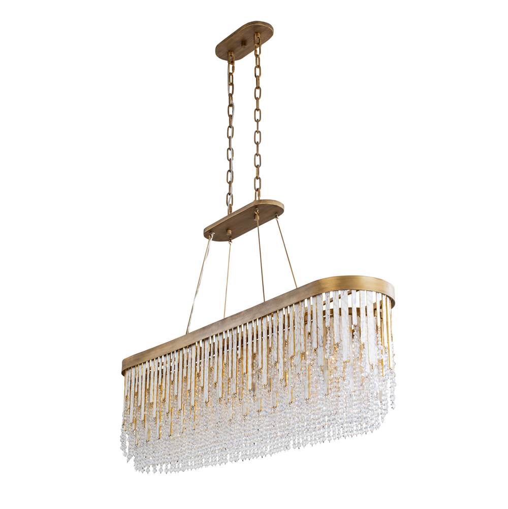 Varaluz 359N06HG Havana Gold Lafayette 6-lt Linear Pendant - Havana Gold Image 9