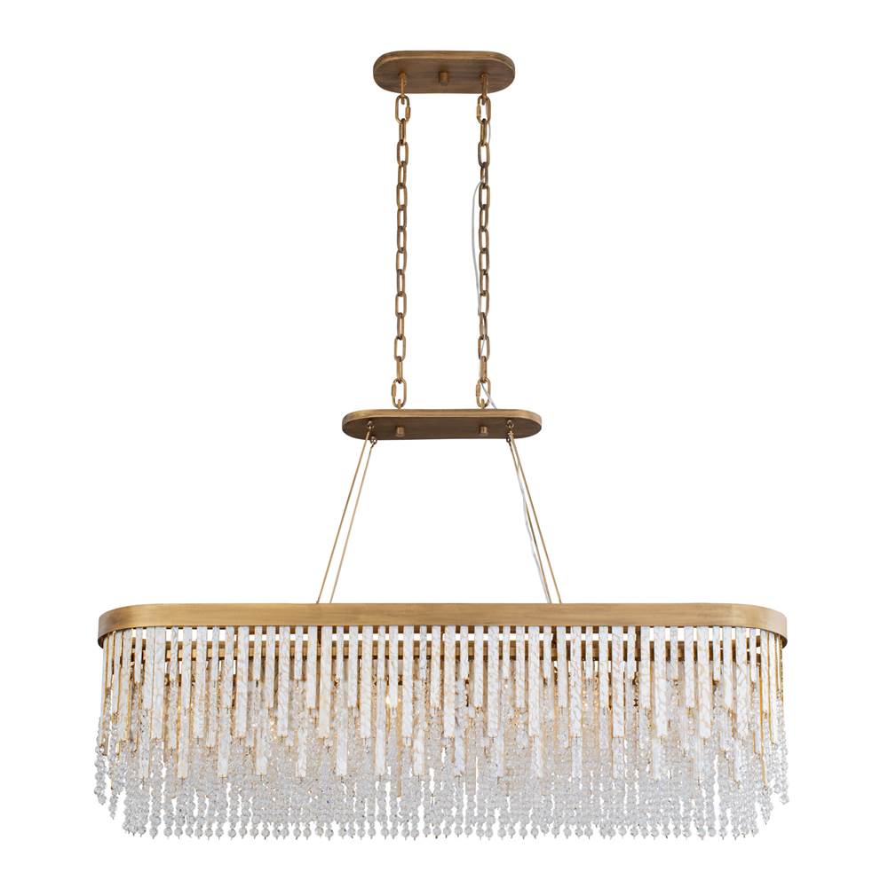 Varaluz 359N06HG Havana Gold Lafayette 6-lt Linear Pendant - Havana Gold Image 8